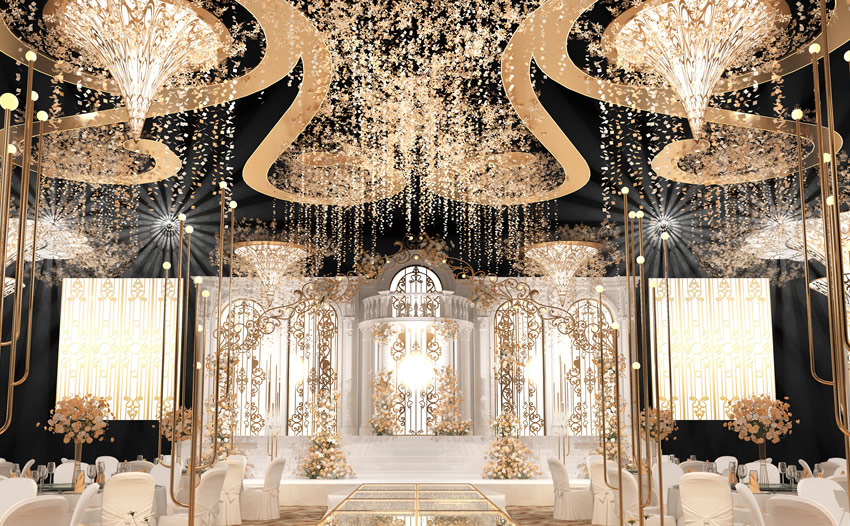 西昌花木兰喜事汇金色大厅效果展示